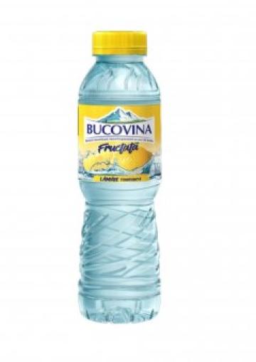 Apa Bucovina Fructata 0.5L cu gust de Lamaie SGR