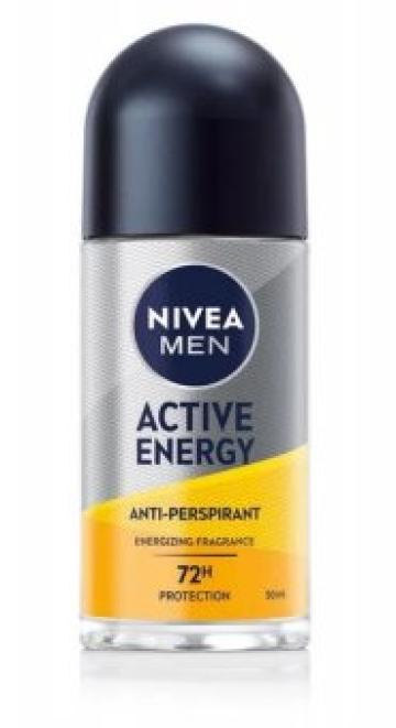 Deodorant Nivea Men Roll-on Active Energy 50ml de la Supermarket Pentru Tine Srl