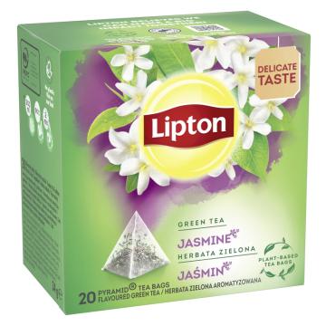 Ceai verde cu iasomie piramide Lipton 20x1.6g