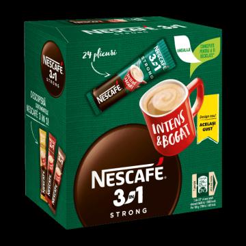 Cafea instant plic Nescafe 3in1 Strong 24x15g de la KraftAdvertising Srl