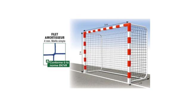 Plasa de prindere pentru handbal 3x2 m, 4 mm Tremblay alba