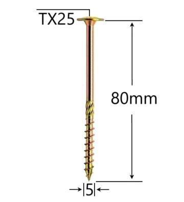 Surub dulgherie cap plat 5x80 - 200buc/cutie de la Marisim Total Instal Srl