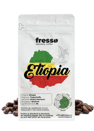 Cafea boabe de origine Fresso Etiopia Yirgacheffe de la Vending Master Srl