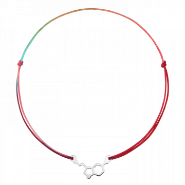 Bratara pentru picior din snur multicolor, serotonina de la Atelier Lolit Srl