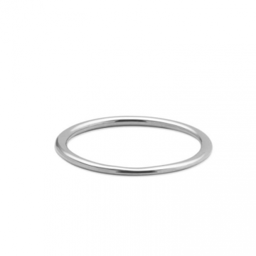 Inel subtire, Stacking Ring, argint 925 placat cu platina