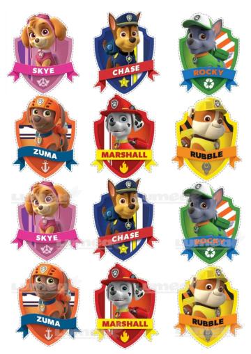 Vafa tort caractere Paw Patrol - Lumea de la Lumea Basmelor International Srl