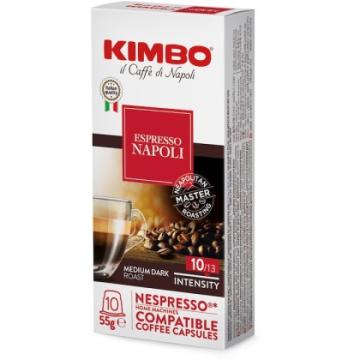 Cafea capsule compatibile Nespresso Kimbo Napoli, 10x5,5g de la Emporio Asselti Srl