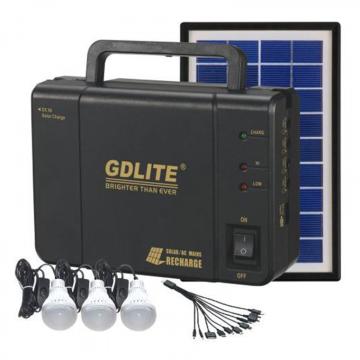 Sistem de iluminat cu panou solar si 3 becuri LED, GDLite de la Startreduceri Exclusive Online Srl - Magazin Online Pentru C