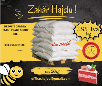 Zahar la sac 50 kg de la Hajdu Trade Group Srl