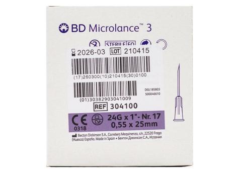 Ace seringa 24G - BD Microlance 3 - 100 buc de la Medaz Life Consum Srl