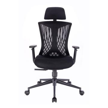 Scaun rotativ ergonomic de birou Ergomax, negru de la Leziter Kft.