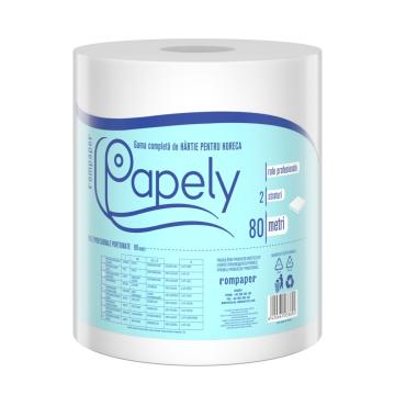 Rola prosop hartie 2 straturi Papely - 80 metri de la Medaz Life Consum Srl