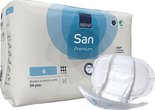 Absorbante anatomice incontinenta Abena San - 6 - Premium de la Medaz Life Consum Srl
