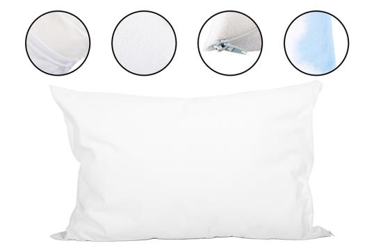 Husa impermeabila perna frotir 100% bumbac 70x70cm de la Gastro Bar Solutions Srl