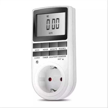 Priza programabila digitala cu protectie IP20, 16A, alba