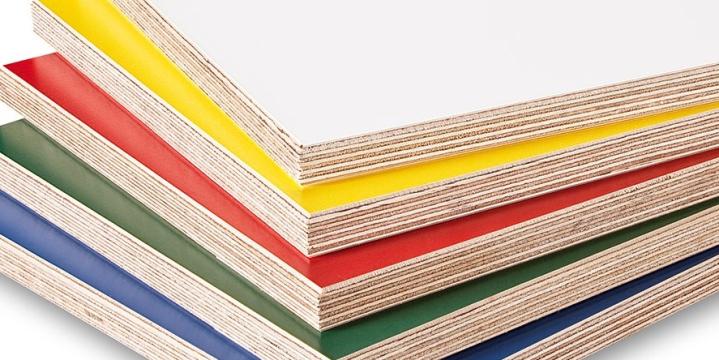 Placaj mesteacan melaminat colorat 40mm 1250x2500mm de la URBANIX SRL