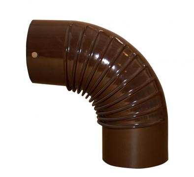 Cot evacuare fum, emailat maro 120mm