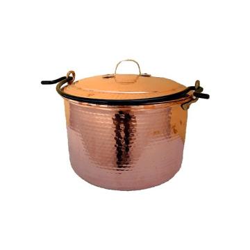 Oala din cupru 8 litri, cu capac si toarta de la Baralchim Srl