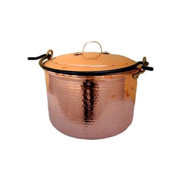 Oala din cupru 10 litri, cu capac si toarta de la Baralchim Srl