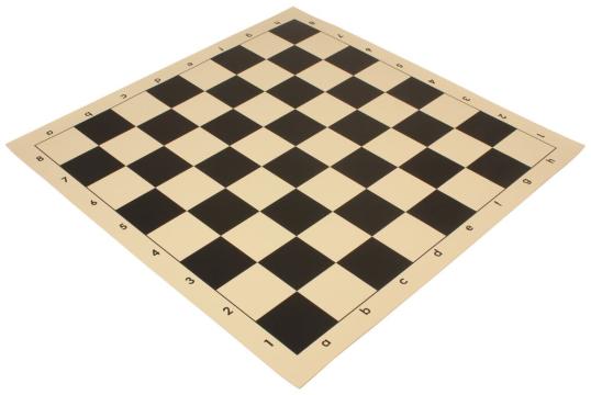 Tabla de sah din vinil crem negru de la Chess Events Srl