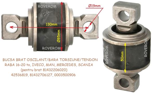 Bucsa brat oscilant/tendon Raba 16-20 to, Iveco, Man
