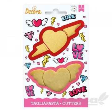 Set decupatoare Love, 2 bucati - Decora