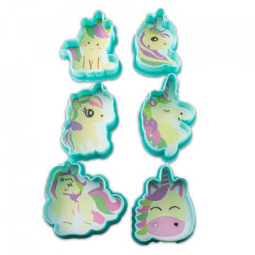 Set decupatoare de unicorni, 6 buc. - Lumea