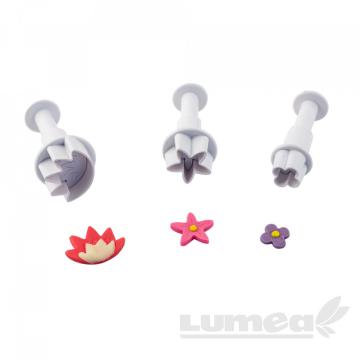 Set decupatoare flori, 3 buc. - Lumea