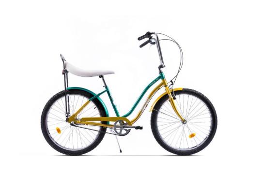 Bicicleta Pegas Strada 2 26'' aluminiu, auriu, verde de la Transilvania Euro Tour Srl