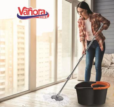 Set curatenie Jumbo Magic, mop rotativ 360, Vanora Home