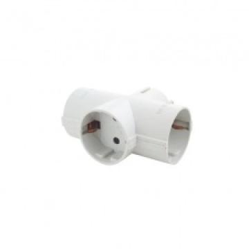 Adaptor triplu stecher butuc din plastic