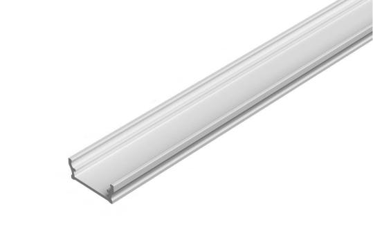 Profil Alu Pro-1 / 2m / anodizat argintiu de la Casa Cu Bec Srl