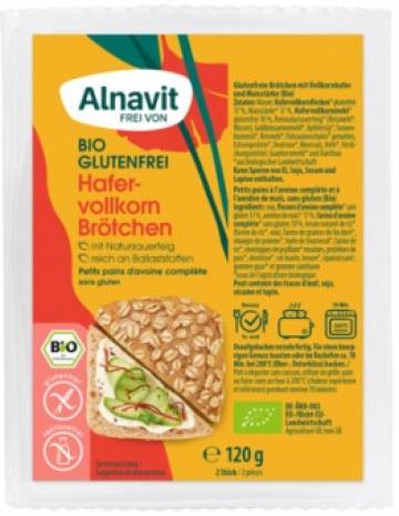 Chifle cu ovaz integral bio 2buc 120g Alnavit de la Supermarket Pentru Tine Srl