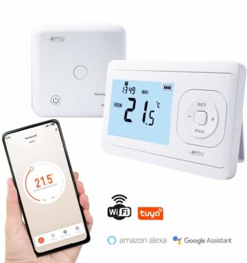 Termostat de camera digital wireless Wifi programabil Tuya de la Ledo Line Srl