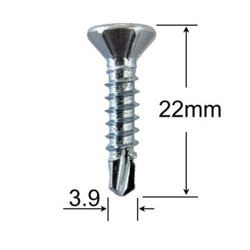 Surub autoforant 3.9x22mm cap inecat - 1000buc/cutie de la Marisim Total Instal Srl