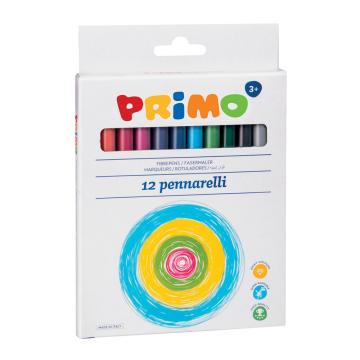 Markere colorate Morocolor Primo, 12 culori/cutie de la Sanito Distribution Srl