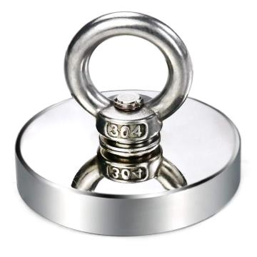 Magnet neodim oala D 75 mm carlig inelar - fishing de la Magneo Smart