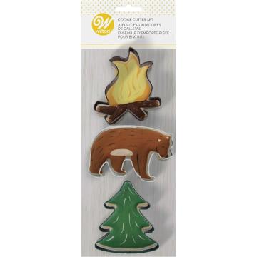 Set decupatoare Camping, Foc, Urs, Brad - Wilton de la Lumea Basmelor International Srl