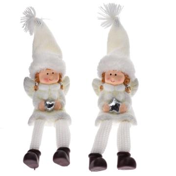 Figurina copii cu picioare 6x6.5x23 cm alb 2m de la Distinctiv Store Srl
