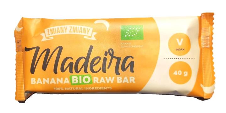 Baton raw Madeira eco cu banana, 40g