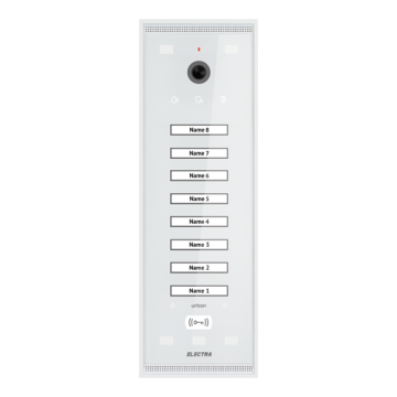 Panou exterior video Urban pentru 8 familii, montaj aparent de la Big It Solutions