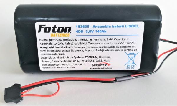 Baterie 4DD LiSoCl2 3.6V 140Ah