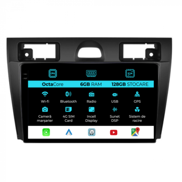 Navigatie dedicata Ford Fiesta (2006-2011), 9 inch, 6Gb Ram