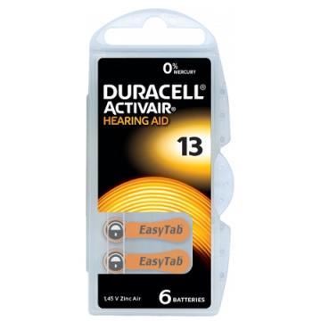 Baterie auditiva Duracell 13 blister 6 buc