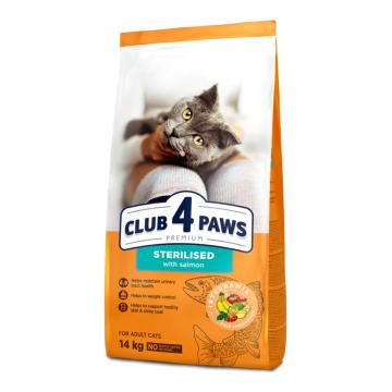 Hrana pisici sterilizate cu somon 14kg - Club 4 Paws de la Club4Paws Srl