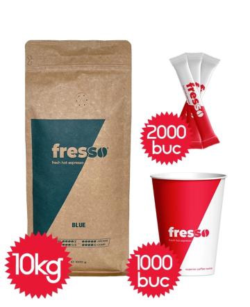 Pahare 12oz Fresso Blue si zahar Fresso