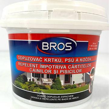 Granule repelent Bros caini, pisici, cartite 350ml+100ml
