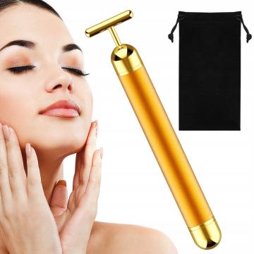 Dispozitiv Masaj facial vibrator cu bare de aur de la Dasola Online Srl