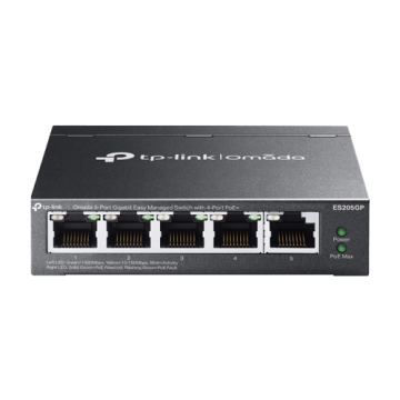 Switch 4 porturi RJ45 1G PoE, 1 x RJ45 1G, Buget PoE 65W