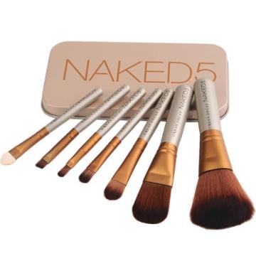 Trusa set 7 pensule pentru machiaj profesional Make-up Naked